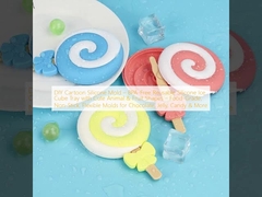 DIY cartoon siliconen malen BPA-vrij herbruikbare siliconen ijsblokbak met schattige dierlijke en fruitvormen Food-grade, niet-stick, flexibele malen voor chocolade, gelei, snoep en meer